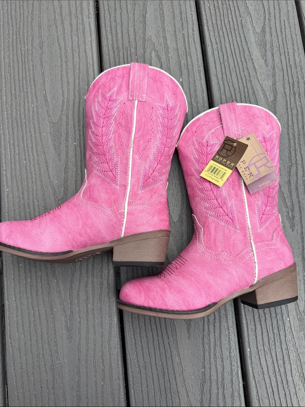 Roper Girls' Pink Western Cowboy Boots